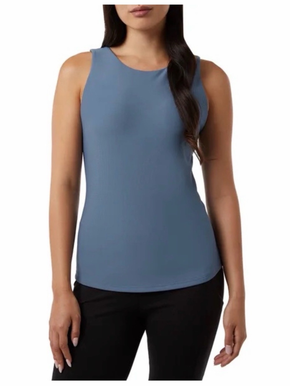32 Degrees Cool Women’s Large Blue Scoop Neck Sleeveless Stretch Gym Tank Top L